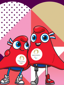 mascottes dans un coeur